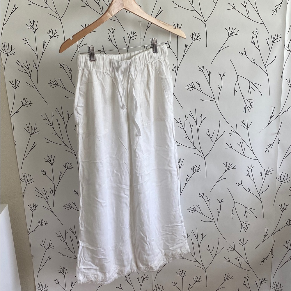 Thread & Supply White Wide-Leg Pants